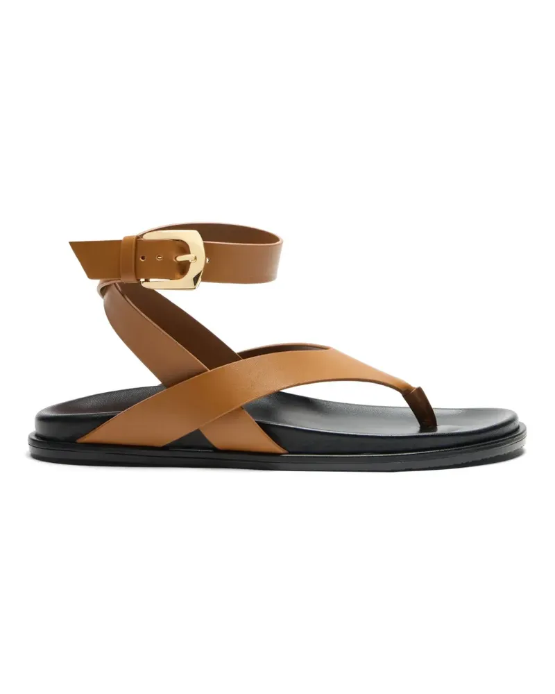 Stuart Weitzman Mary Kate cross-over-strap sandals - Braun Braun
