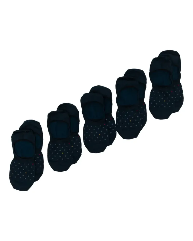 Ermenegildo Zegna diamond-patterned no-show socks - Blau Blau