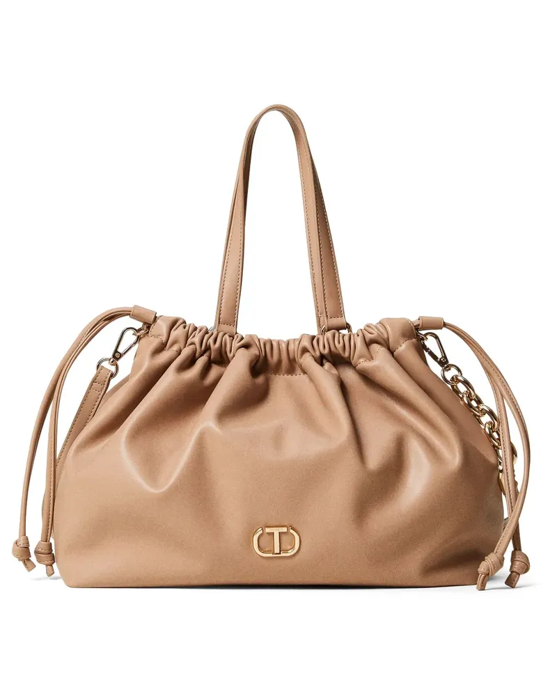 Twin-Set Shopper mit Raffungen - Nude Nude