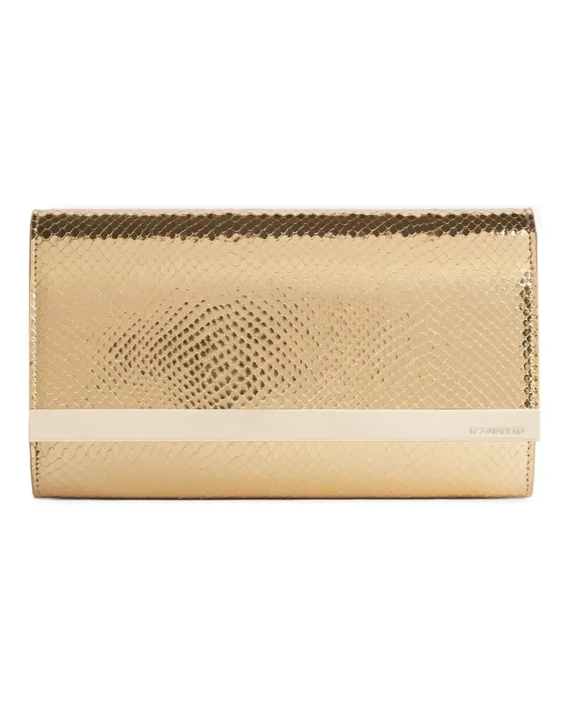 Dsquared2 Strukturiertes Metallic-Portemonnaie - Gold Gold