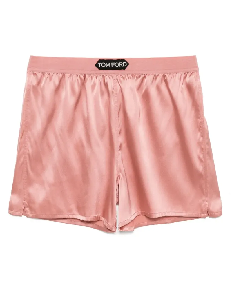Tom Ford Shorts mit Logo-Patch - Rosa Rosa