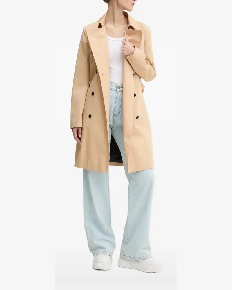 HUGO BOSS Trenchcoat mit Gürtel - Nude Nude
