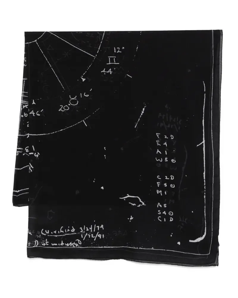 Rick Owens Pino Astro scarf - Schwarz Schwarz