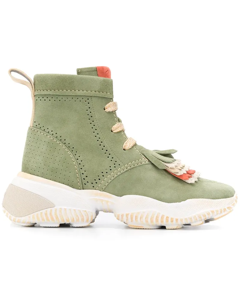 Hogan Stiefel mit Schnürung - Grün Grün