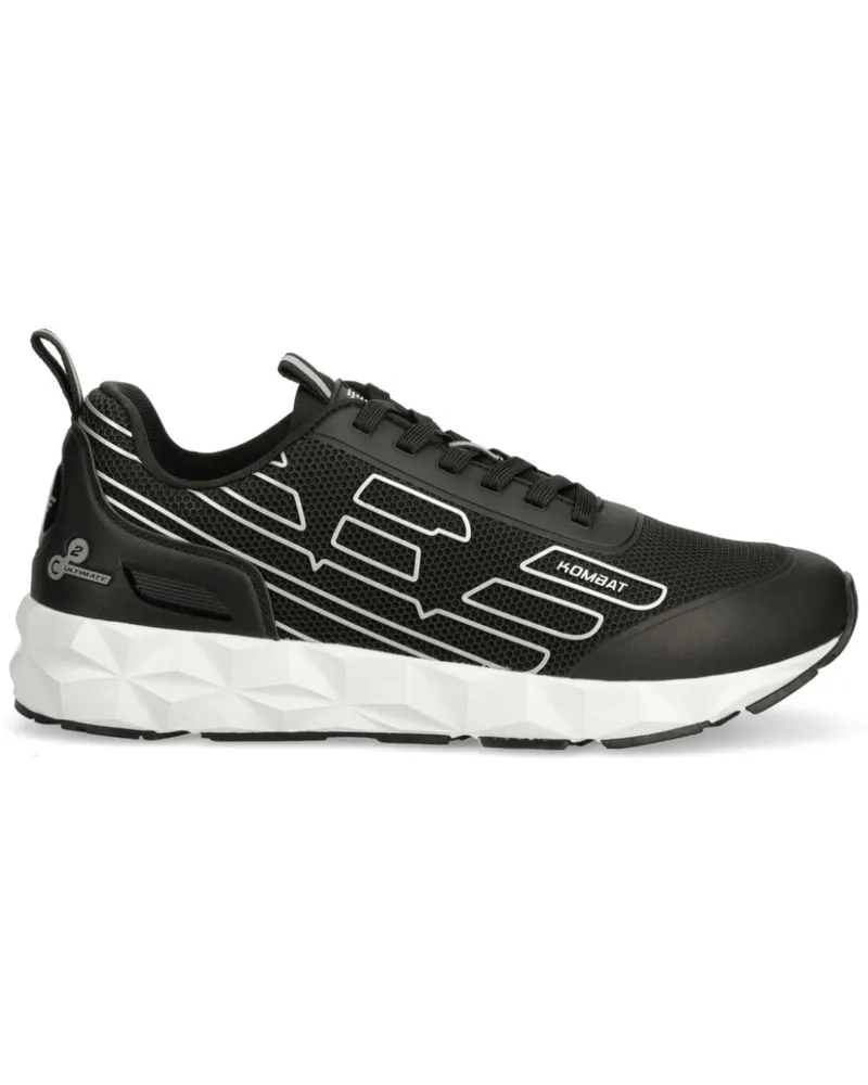EA7 Sneakers mit Logo - Schwarz Schwarz