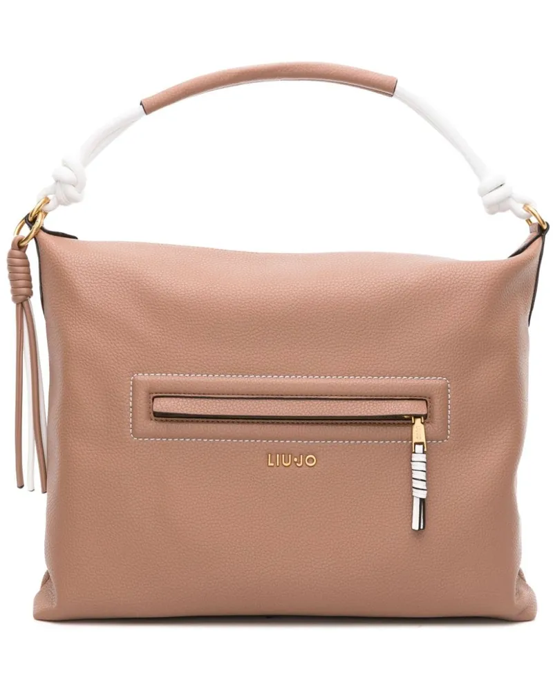 Liu Jo Handtasche mit Logo - Braun Braun