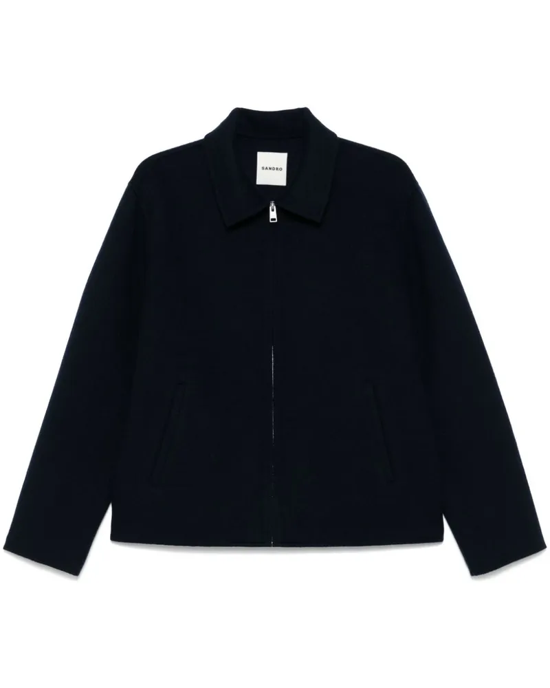 Sandro Hemdjacke aus Filz - Blau Blau