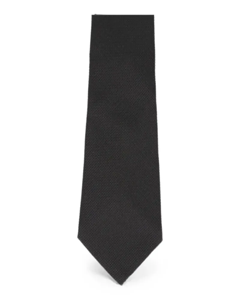 Tom Ford textured-finish tie - Schwarz Schwarz