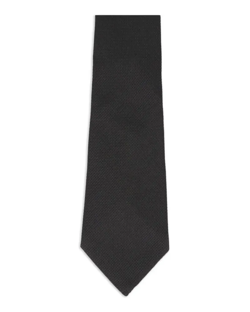 Tom Ford textured-finish tie - Schwarz Schwarz