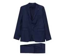 Anzug mit Klappentasche - Blau