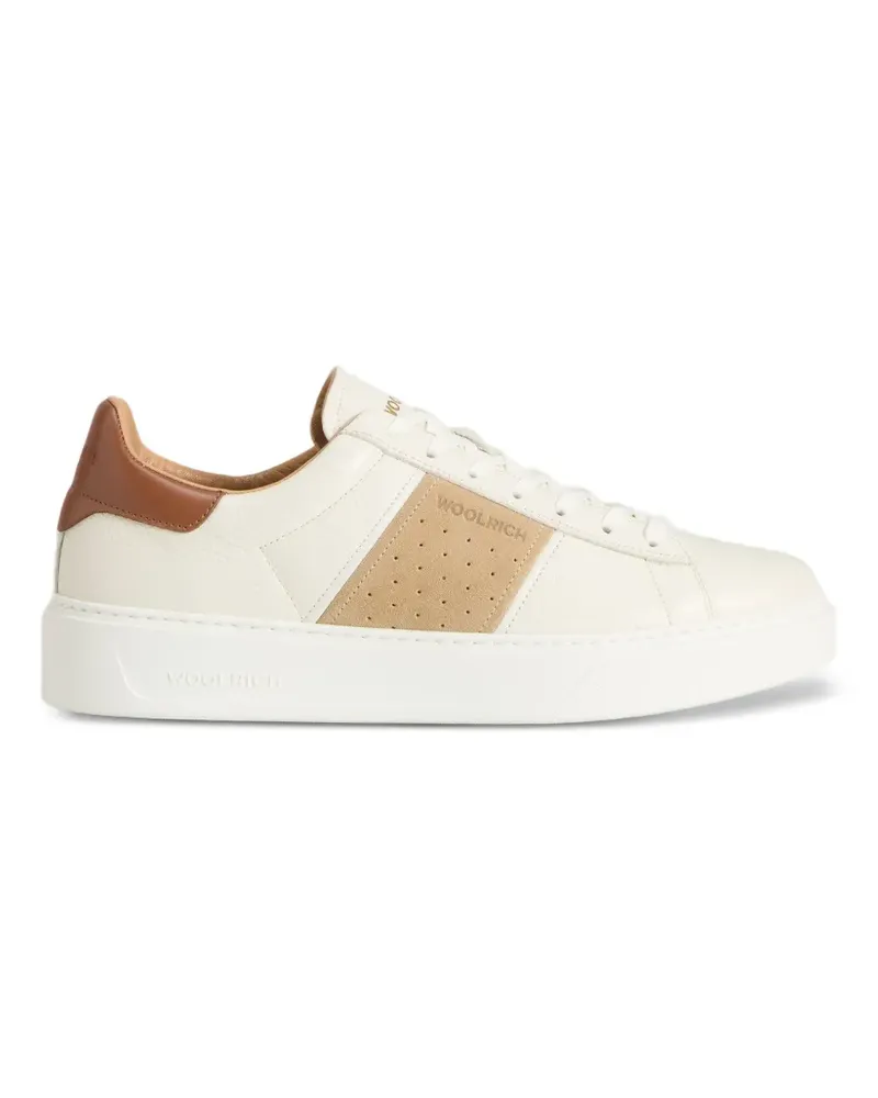 Woolrich Classic Band Court Sneakers - Weiß Weiß