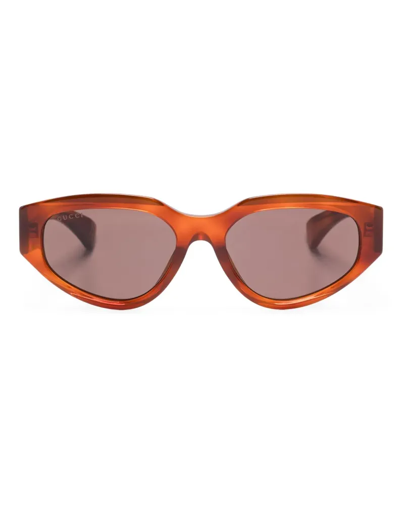 Gucci Sonnenbrille mit Cat-Eye-Gestell - Braun Braun