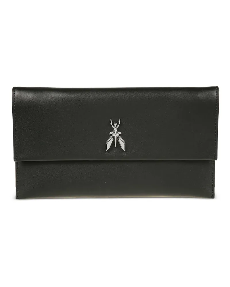 Patrizia Pepe Fly leather clutch bag - Schwarz Schwarz