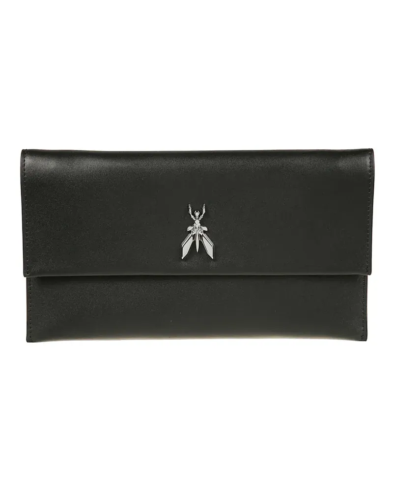 Patrizia Pepe Fly leather clutch bag - Schwarz Schwarz