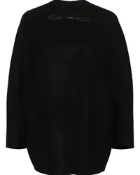 Ermanno Scervino Cape mit Druckknöpfen Schwarz