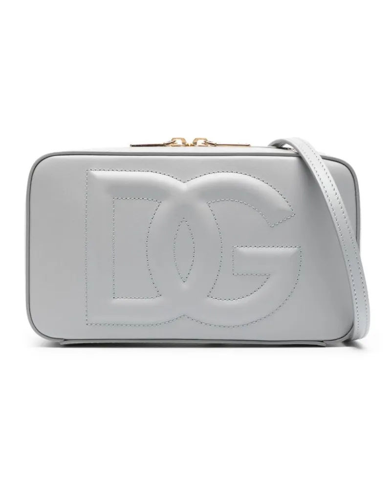 Dolce & Gabbana Kleine Kameratasche mit DG-Logo - Grau Grau