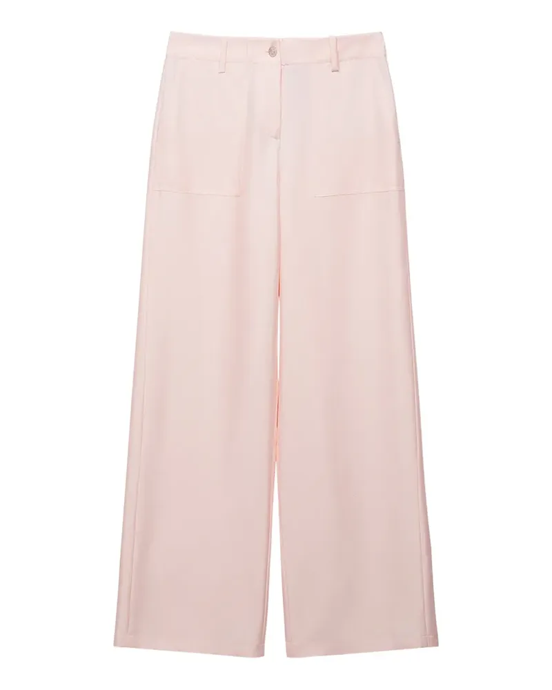 Shanghai Tang Ausgestellte Seidenhose - Rosa Rosa