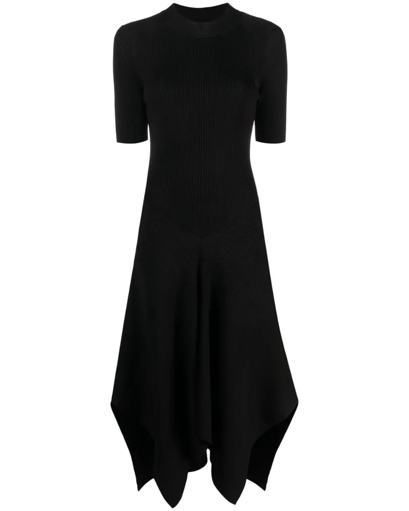 Stella McCartney Asymmetrisches Strickkleid - Schwarz Schwarz