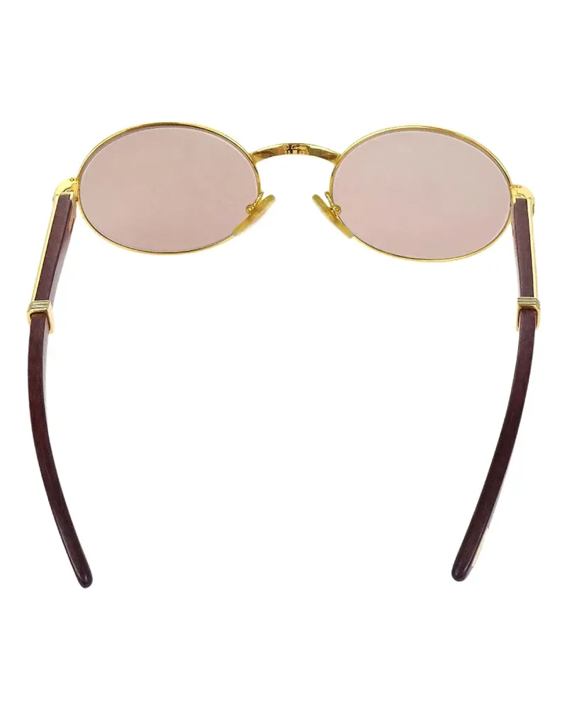 Cartier oval-frame sunglasses - Braun Braun