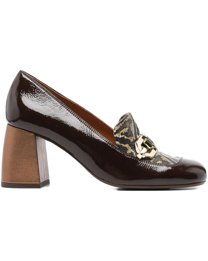 Chie Mihara 85mm chain-detail pumps - Braun Braun