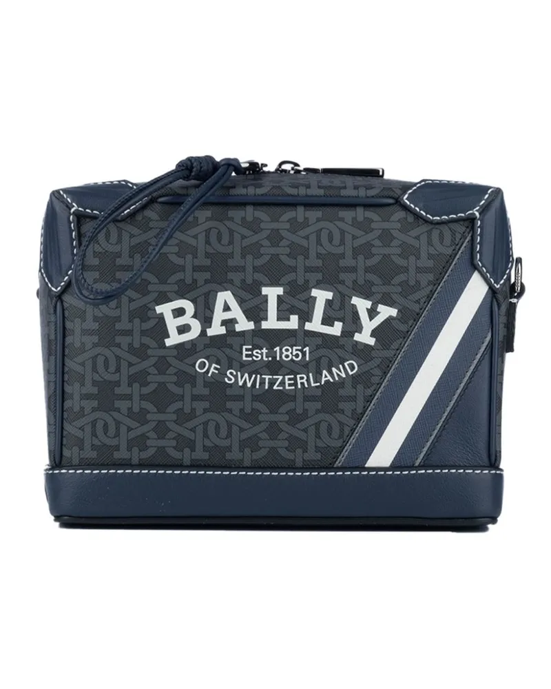 Bally Schultertasche aus Leder - Blau Blau
