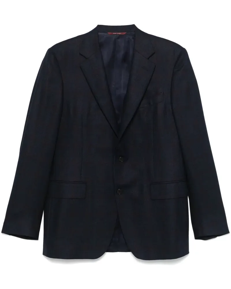 Canali Kariertes Sakko - Blau Blau