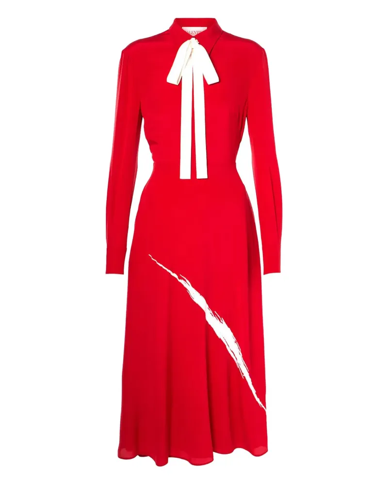 Valentino Garavani Kleid mit Schleifenverschluss - Rot Rot