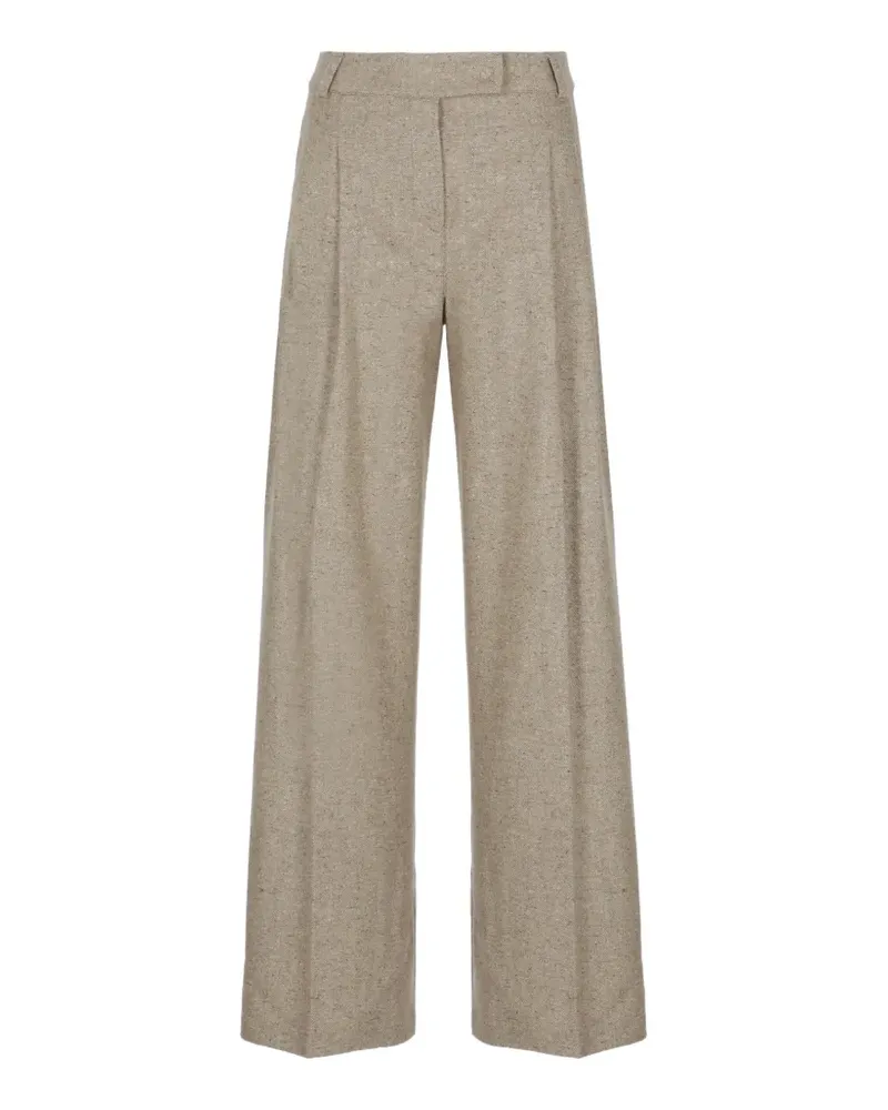 D.EXTERIOR pleated wide-leg trousers - Nude Nude