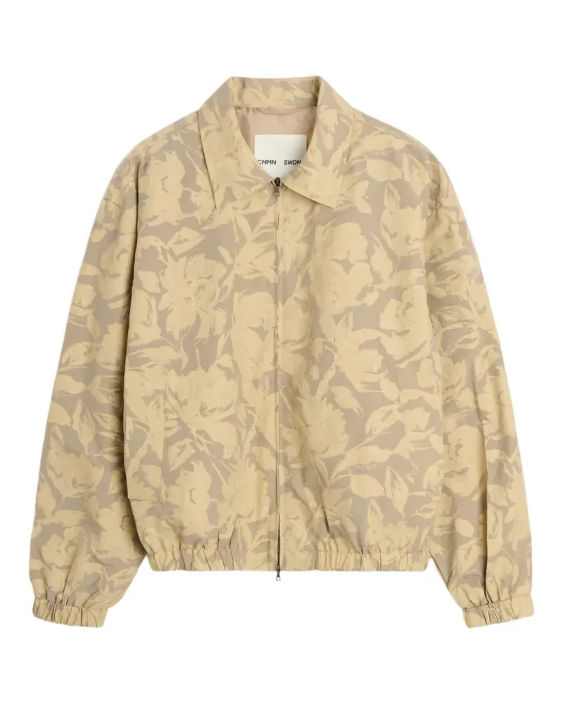 CMMN SWDN Luke Blousonjacke mit Blumenprint - Gelb Gelb