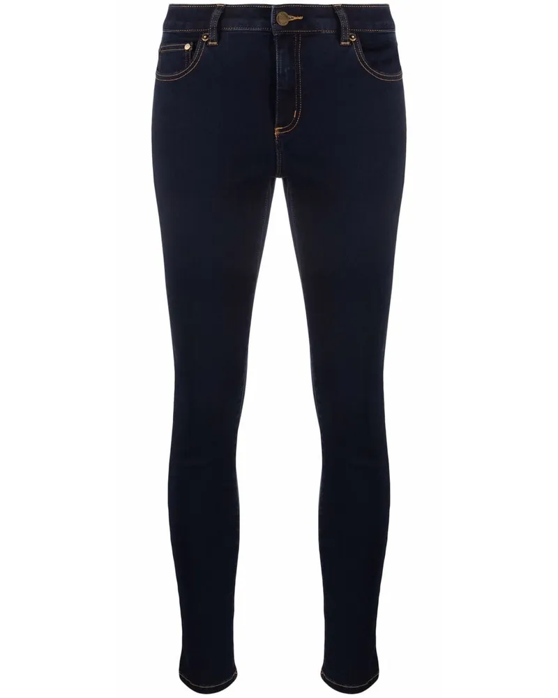 Michael Kors Halbhohe Skinny-Jeans - Blau Blau
