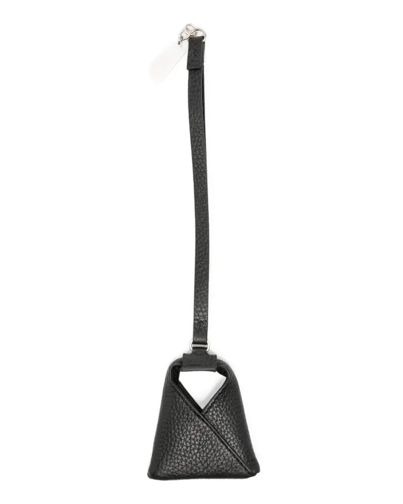 Maison Margiela leather keyring - Schwarz Schwarz