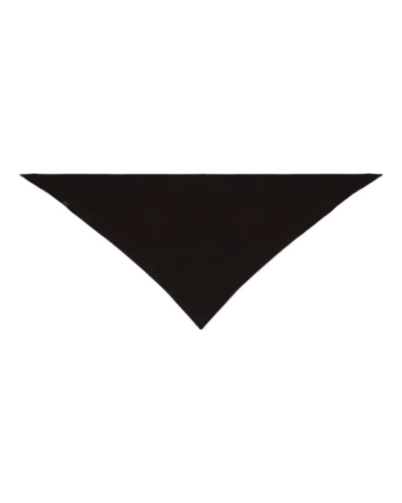 Brunello Cucinelli fine-knit triangular scarf - Schwarz Schwarz