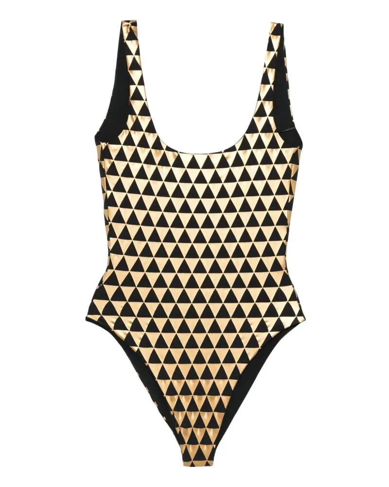 Cynthia Rowley Olympia Badeanzug - Schwarz Schwarz