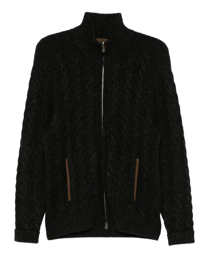N.Peal Richmond Cardigan - Schwarz Schwarz