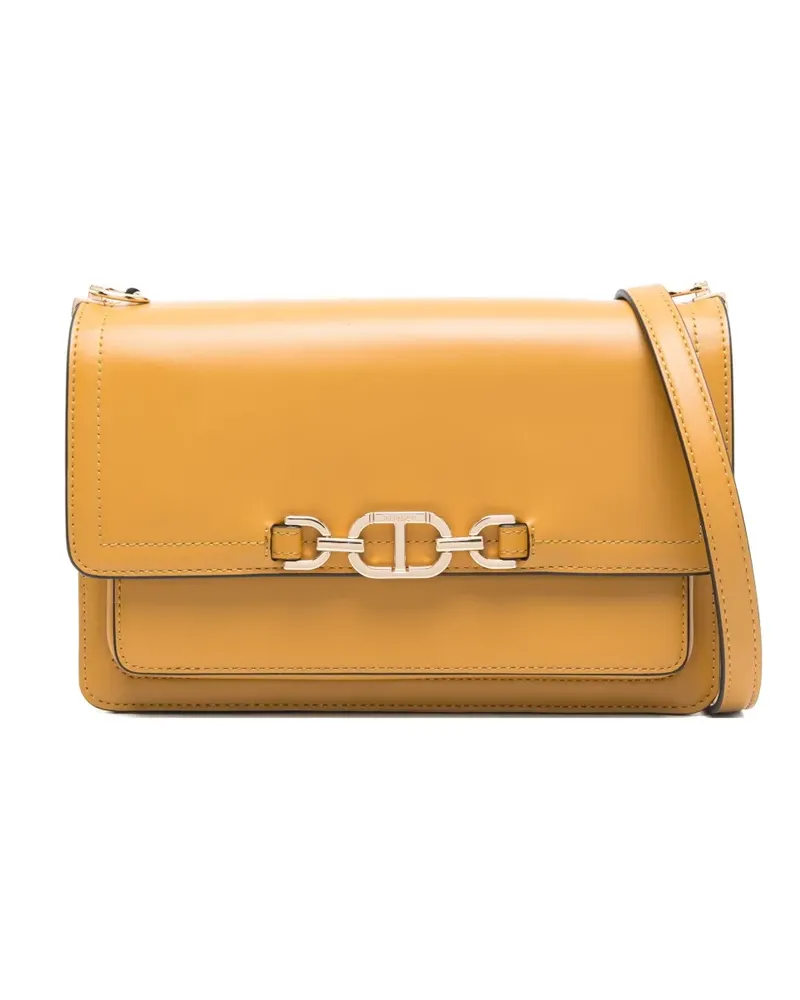 Twin-Set Satchel-Tasche mit Klappe - Gelb Gelb