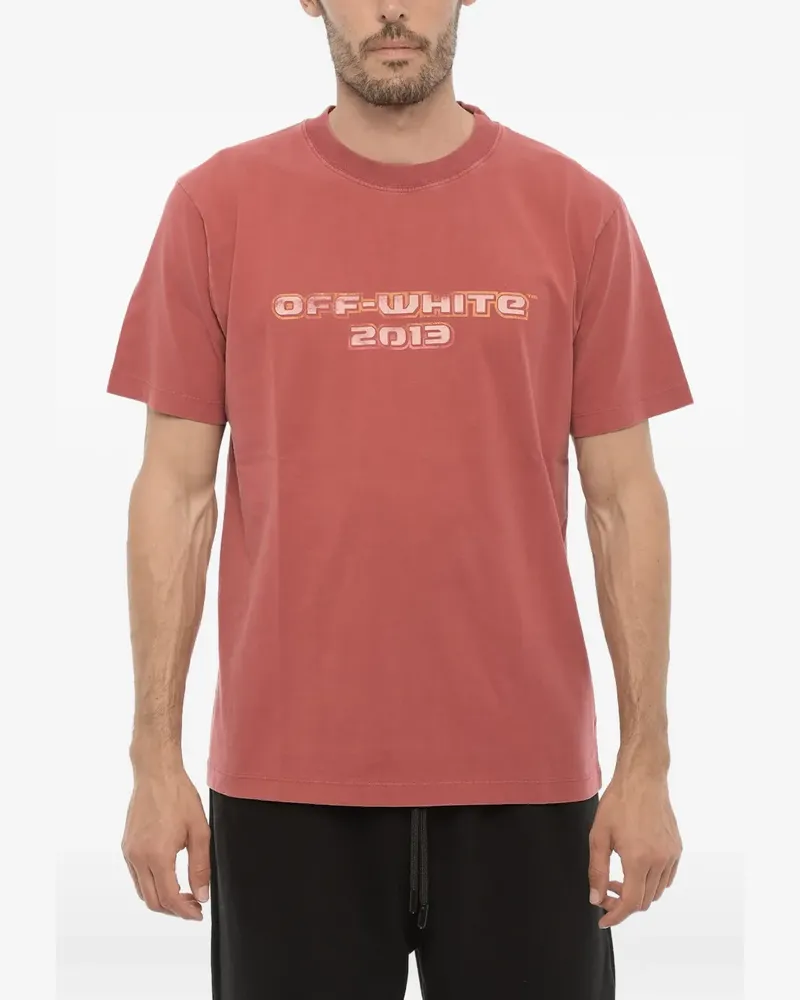 OFF-WHITE logo-print Bacchus-print T-shirt - Rot Rot