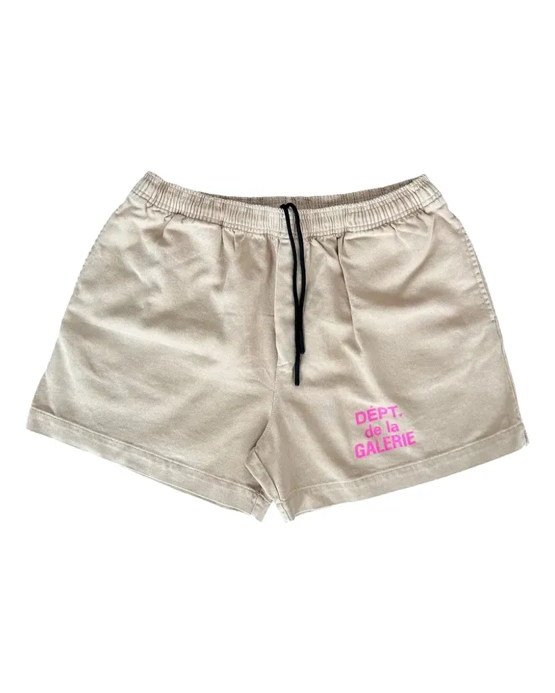 GALLERY DEPT. Zuma Shorts mit Logo-Print - Nude Nude