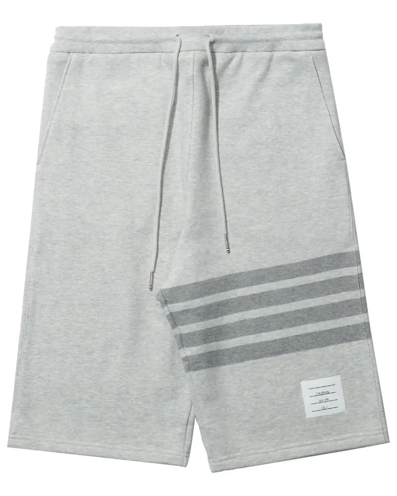 Thom Browne Joggingshorts mit Streifen - Grau Grau