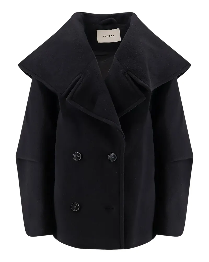 IVY & OAK double-breasted wide-collar coat - Schwarz Schwarz