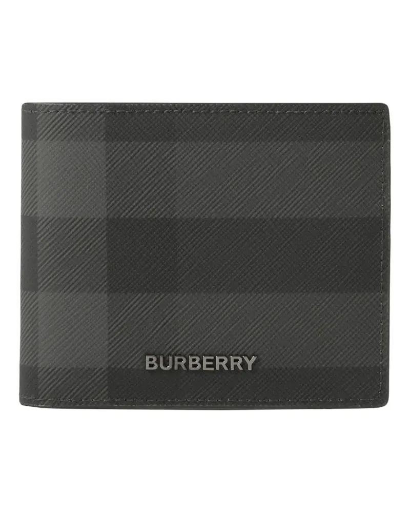 Burberry Kariertes Portemonnaie - Grau Grau