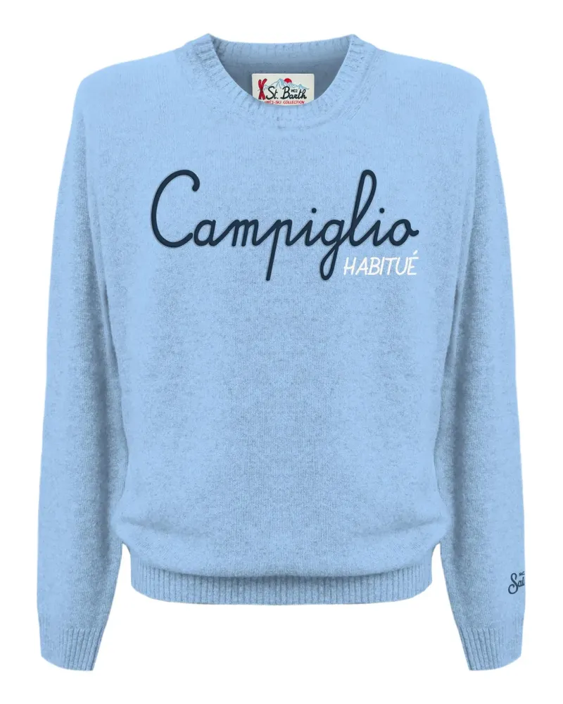 MC2 Saint Barth Heron embroidered sweater - Blau Blau