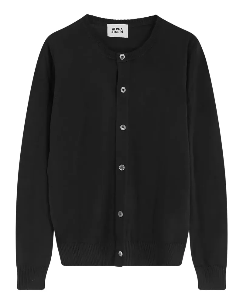 Alpha Industries Alpha Studio button cardigan - Schwarz Schwarz