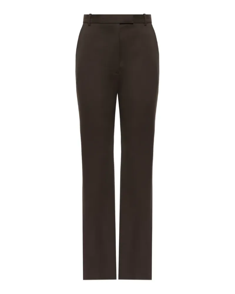 Alexander McQueen pleated wool trousers - Braun Braun