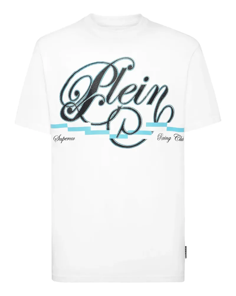 Philipp Plein Coursive Border T-Shirt - Weiß Weiß