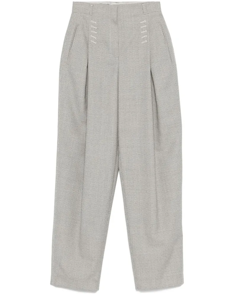 Fendi Hose mit Mikro-Karomuster - Schwarz Schwarz