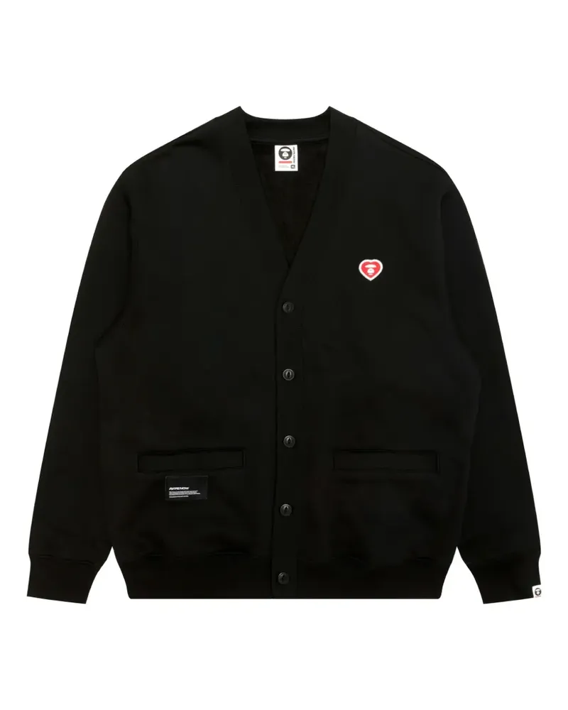 BAPE Cardigan mit V-Ausschnitt - Schwarz Schwarz