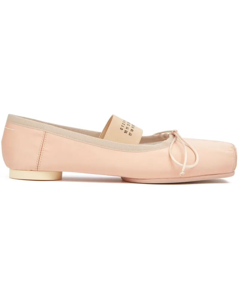 Maison Margiela Ballerinas mit Anatomic Numbers-Motiv - Nude Nude