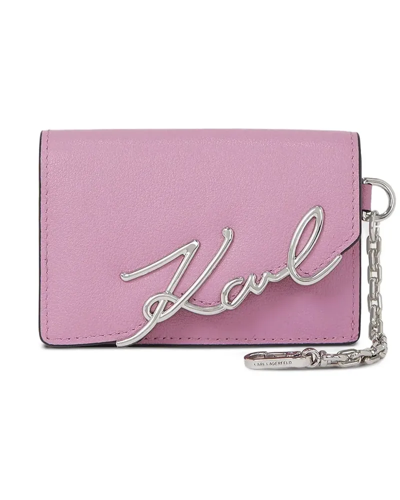 Karl Lagerfeld logo chain wallet - Rosa Rosa