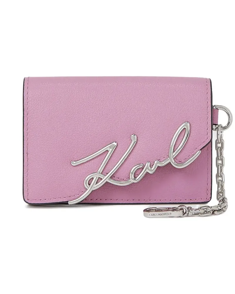 Karl Lagerfeld logo chain wallet - Rosa Rosa