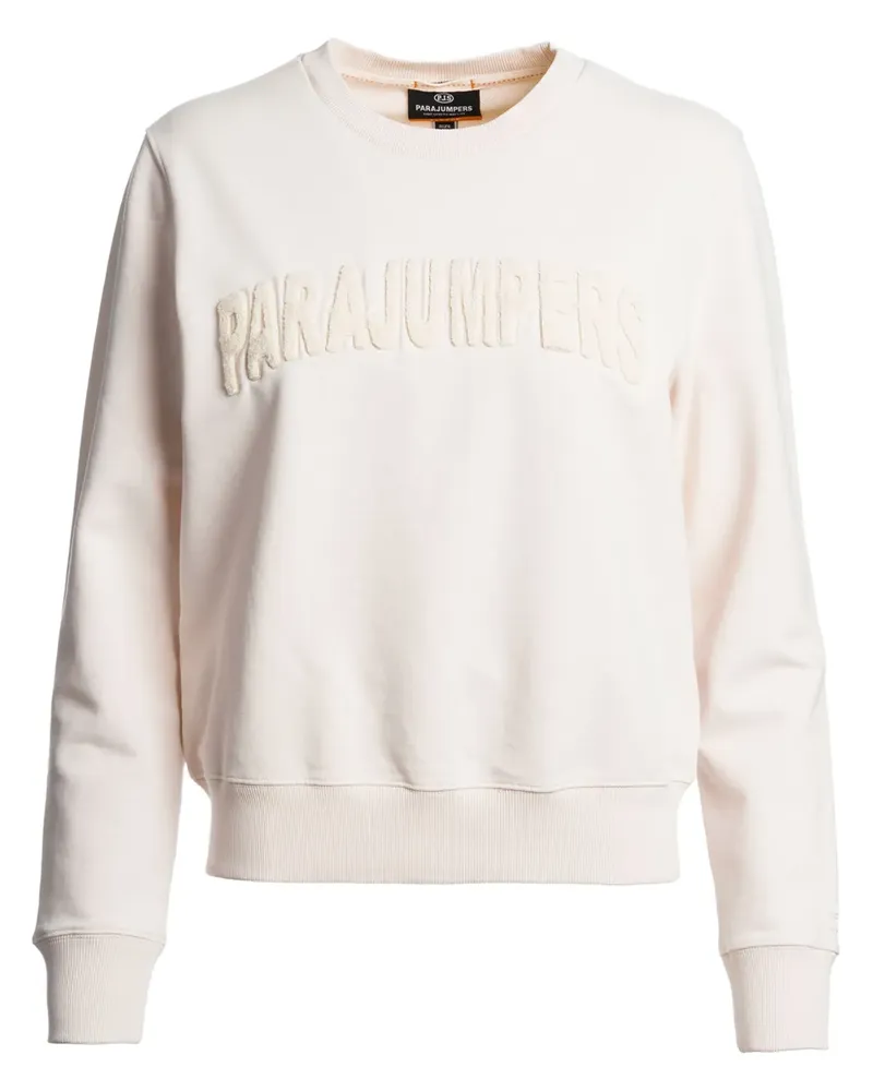 Parajumpers Sweatshirt mit Frottee-Logo - Nude Nude